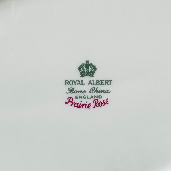 Royal Albert Prairie Rose Oval Open Serving Bowl Bone China England - Picture 5 of 5